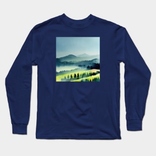 Misty pines Long Sleeve T-Shirt